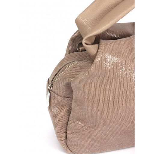 Сумка женская натуральная кожа ADEL-318/ММ (отделка ИСК/КОЖА) . 1 отд, плечевой ремень, капучино 263330 - Adelia фото 4