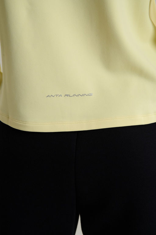 Лонгслив half-zip утепленный Желтый ANTA RUNNING LS Tee фото 7
