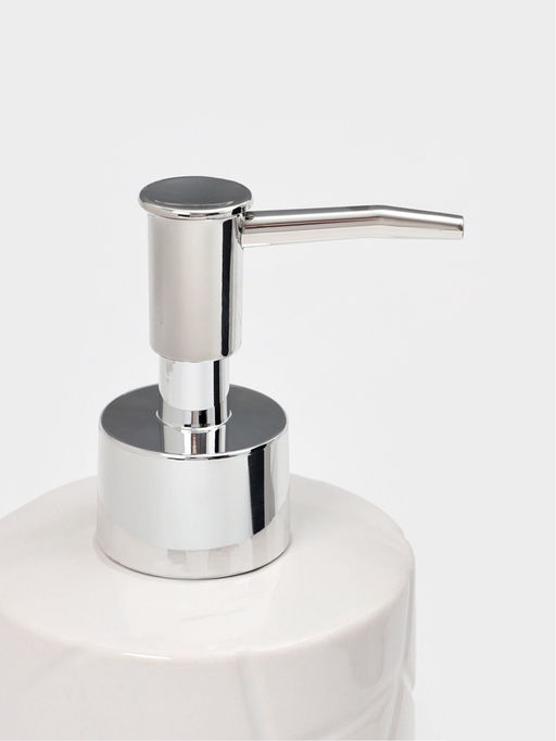 Набор для ванной Fantasy, 2 предмета, дозатор для мыла, стакан, белый