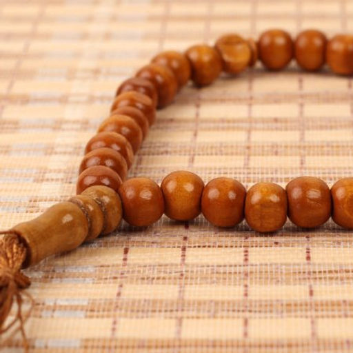 Четки мусульманские 33 бусины 10мм / MА54 /уп 10/600/светло коричневый - Галеонтрейд фото 3