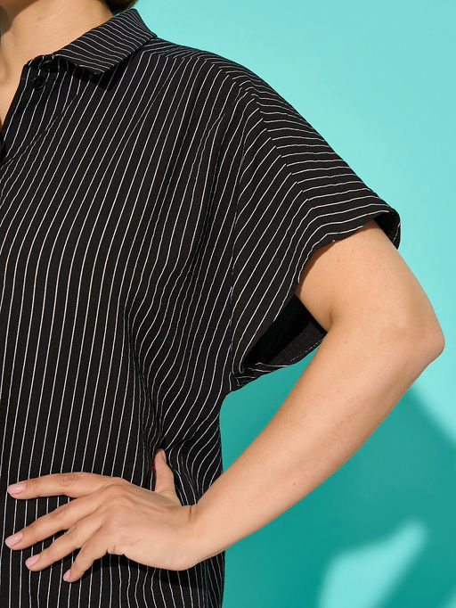 Рубашка 0293-1а черный кварц