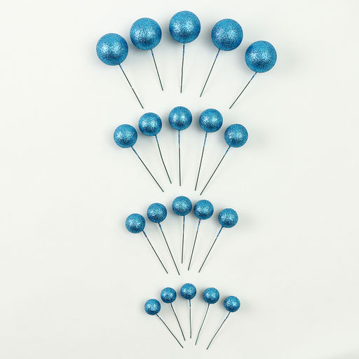 Набор для украшения Бусины, набор 20 шт, цвет синий - Страна карнавалия фото 7