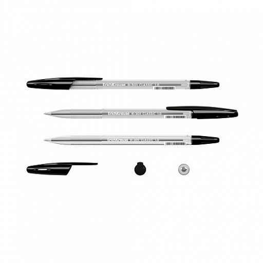 Цена за 24 шт. Набор из 4 ручек шариковых ErichKrause R-301 Stick Classic 1.0, цвет чернил: синий, черный, красный, зеленый (в пакете)