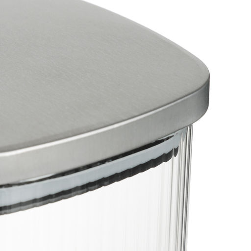 Банка для хранения 1400мл, 18*10см, с мет.крышкой,стекло VETTA Рельеф арт. 828-326 - Полимербыт фото 2