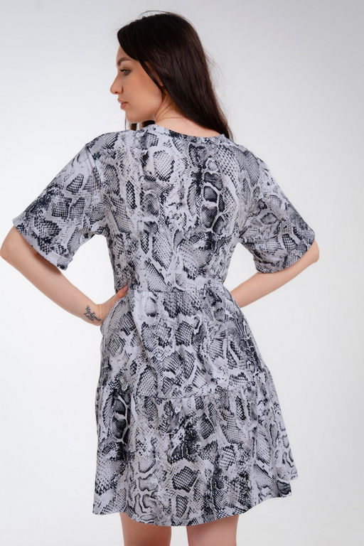 Платье женское из кулирки Бохо кобра