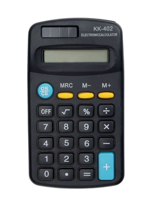 Цена за 2 шт. Калькулятор карманный, 8-разрядный, KK - 402, работает от батарейки