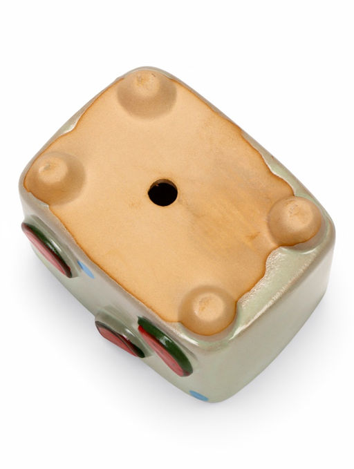 Декоративный горшок для цветов «Арбуз», 10.5×7.5×8 см, керамический, Greengo