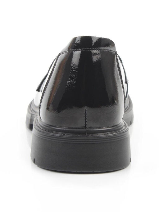 03-PDHL243-1 BLACK Лоферы женские (натуральная кожа)