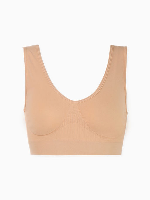 Топы бесшовные MINAKU, набор 3 шт., размер 50, цвет белый, чёрный, бежевый