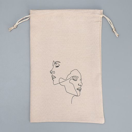 Цена за 5 шт. Мешок замшевый Лица, 16 24 см +/- 1.5 см - Дарите счастье фото 4