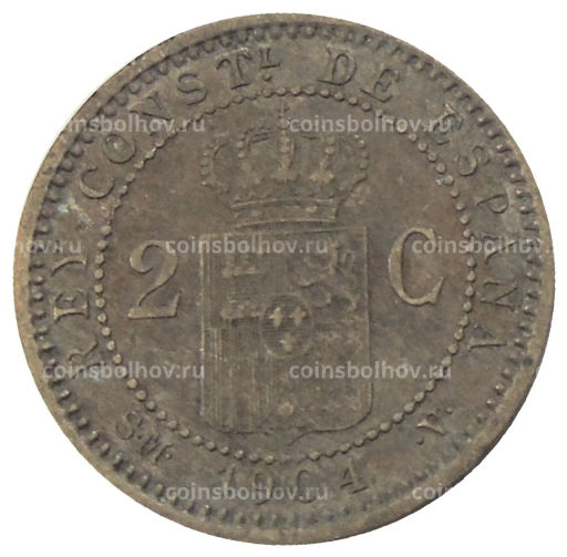 2 сентимо 1904 года Испания
