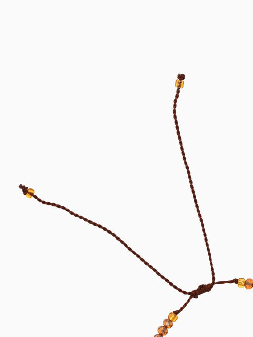 Браслет, длина 16 см, коричневый