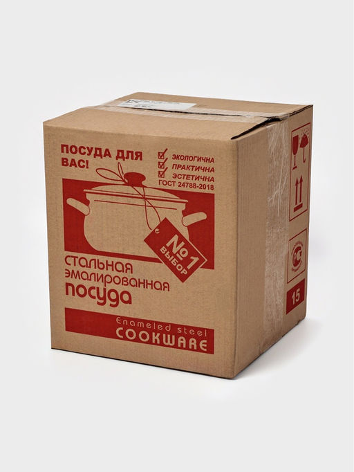 Кастрюля эмалированная паровая «Манты», 10 л, белая