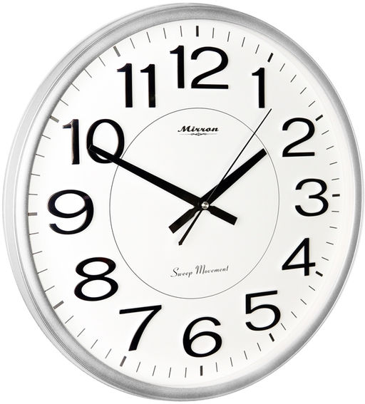 Настенные часы Mirron круглые белые P3134BCB