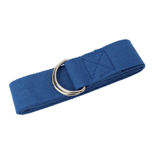 Ремень для йоги и стретчинга 183X3.8 / Синий / YB183-BB / уп 50 шт - Галеонтрейд фото 3