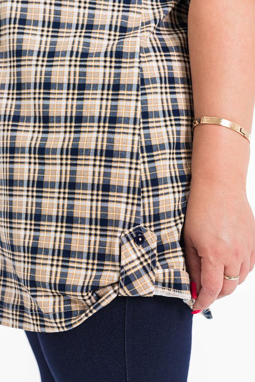 Рубашка М320117з коричневый - Елена фото 8