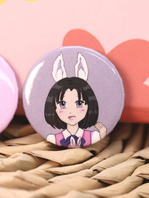 Набор значков 3 шт. iLikeGift Аниме "Love bunny girl"