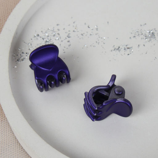 Заколка краб мини для волос набор 2 штуки / N3012-2 /уп 1/723800 перламутрорвый темный - Галеонтрейд фото 7