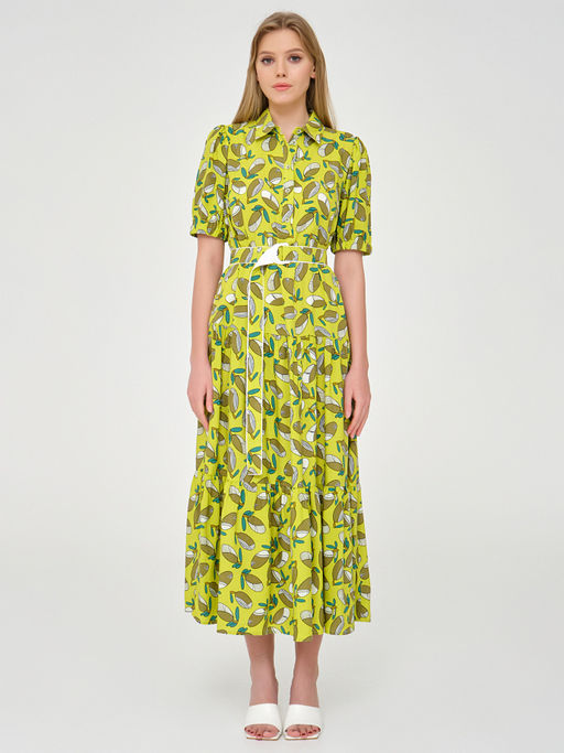 Платье ярусное из вискозы