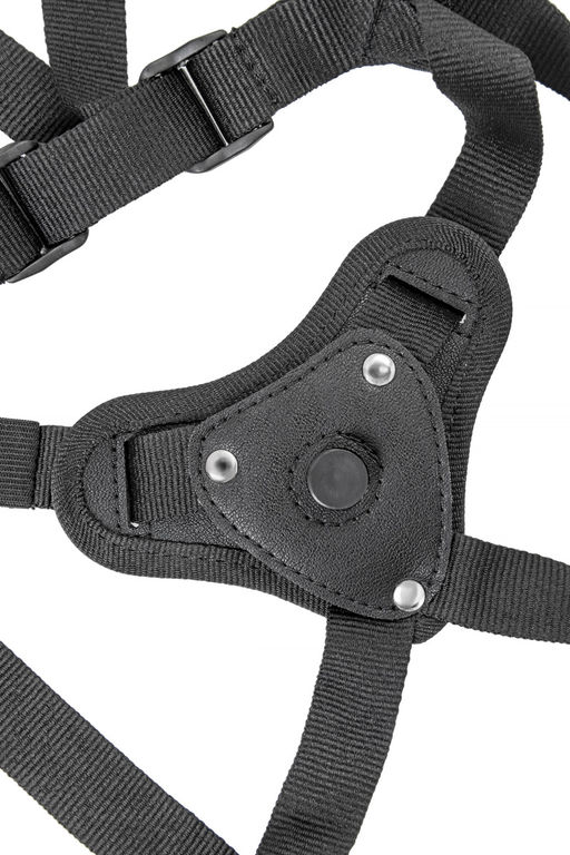 Трусики для страпона TOYFA RealStick Strap-On Abigail, экокожа, черные