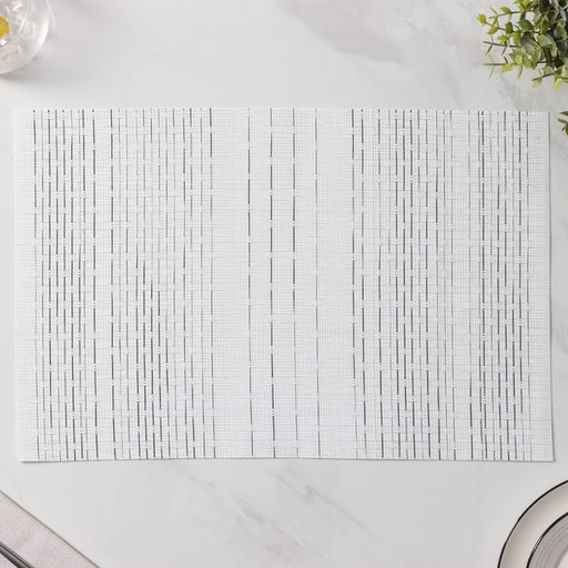 Набор салфеток сервировочных Доляна Ян, 4 шт, 3045 см, цвет белый  фото 5