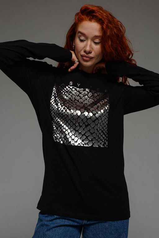 8519 Футболка с длинным рукавом женская