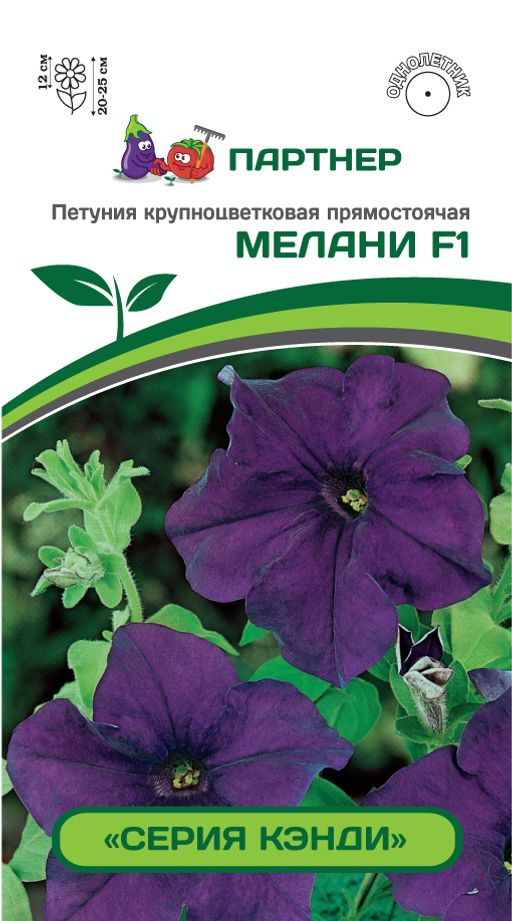 Петуния Кэнди Мелани прямостоячая синяя