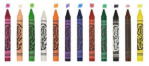 Восковые карандаши толстые Каляка-Маляка 12 цветов круглые