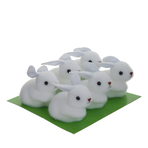 Фигурка декоративная Заяц, набор из 6-ти шт., L13 W12 H4 см, 2в. - Remeco фото 5