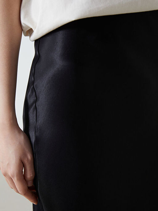 Dar Fit Saten Kad?n Etek