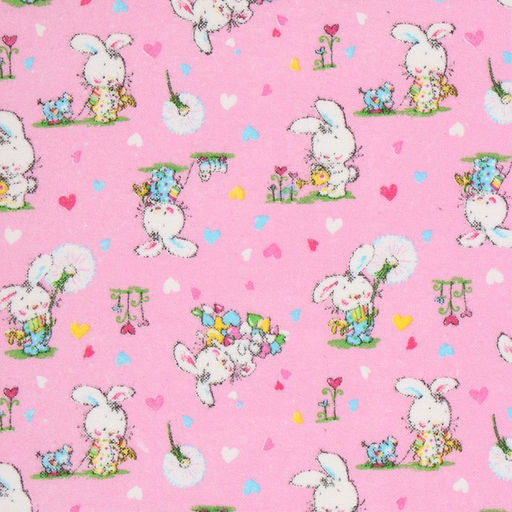 Пеленка Крошка Я Зайчата, 90*120 см, 100 хлопок, фланель  фото 2