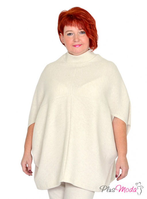 Туника-пончо Модель №1430 размеры 44-84 - Plusmoda фото 10
