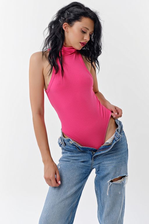 Боди трикотажное серо-голубое - Fly фото 8