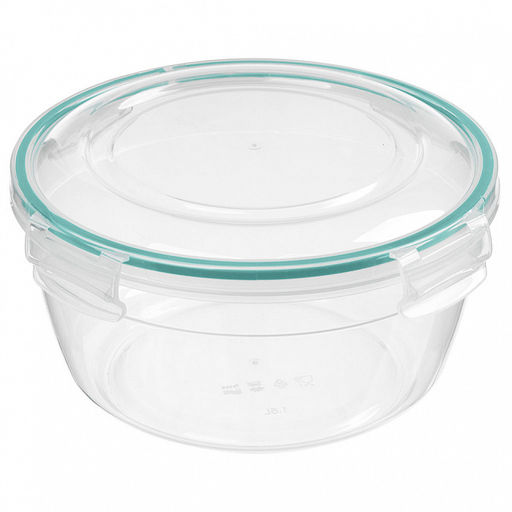 Контейнер для продуктов герметичный круглый 2,3л с замками (бесцветный) 221161618/02 - Homestar фото 2