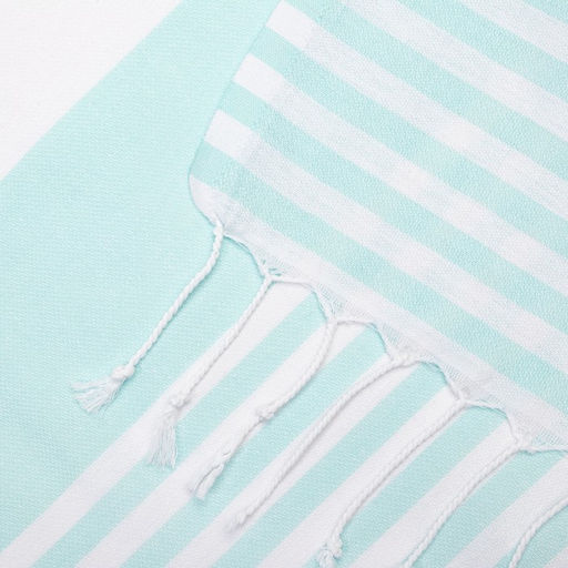 Пештемаль для пляжа, бани, сауны Фортуна 100х180 см, мятный - Lovelife фото 4