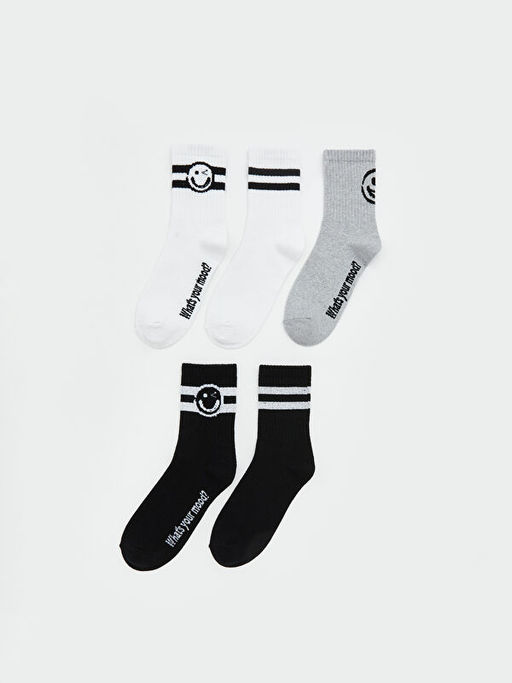 Desenli Erkek ?ocuk Soket ?orap 5li