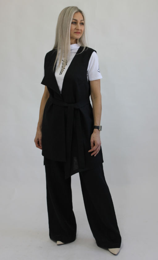 100% ЛЁН Жилет - Елецкие узоры фото 4