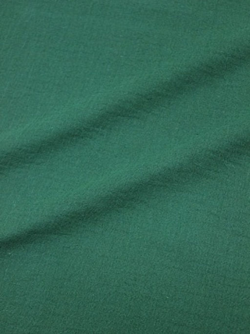 Муслин двухслойный с эффектом жатости цв.Зеленый мох, СОРТ2, ш.1.35м, хл-100%, 110гр/м.кв