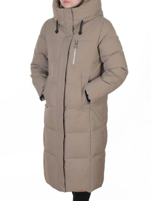 8321 LT. OLIVE Пальто зимнее женское (200 гр. холлофайбер)