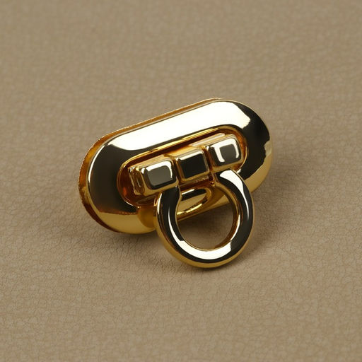 Цена за 2 шт. Застёжка для сумки, 3 1,5 см, цвет золотой - Арт узор фото 2