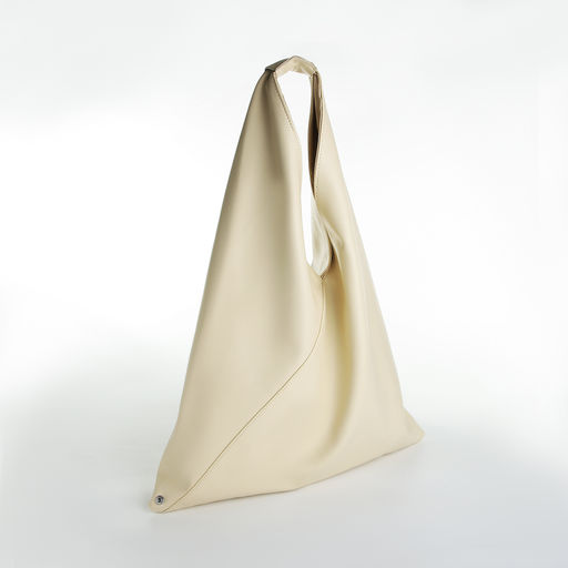 Сумка - мешок женская на магните, 47×1×35 см, бежевая