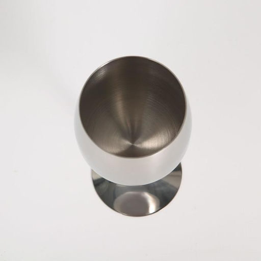 Бокал для вина, 400 мл, 17.7×7.5 см, нержавеющая сталь, серебристый