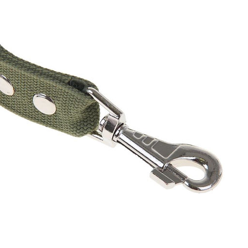 Поводок брезентовый 3 м х 3,5 см, тёмно-зелёный - Пижон фото 2