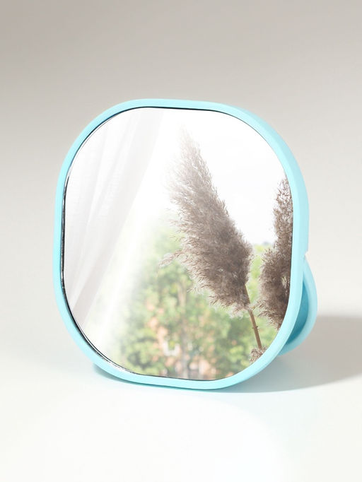 Зеркало карманное «Узор», с подставкой, 8×8 см, фиолетовое