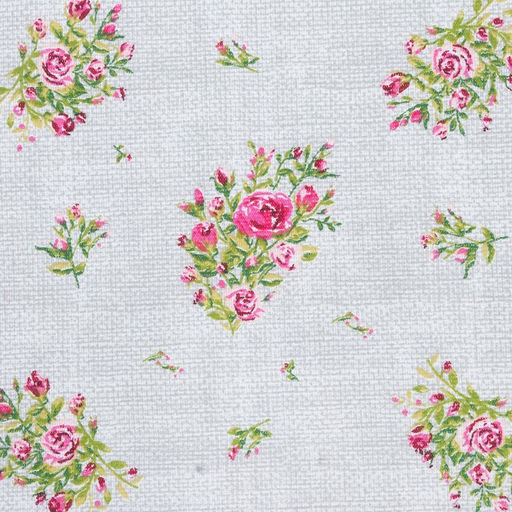 Скатерть Доляна Roses on linen 146х220 см, 100% хлопок, рогожка 164 г/м2  фото 5