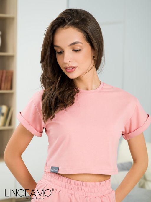 Трикотажный женский кроп-топ Lingeamo  ВФ-15 (102)  фото 7