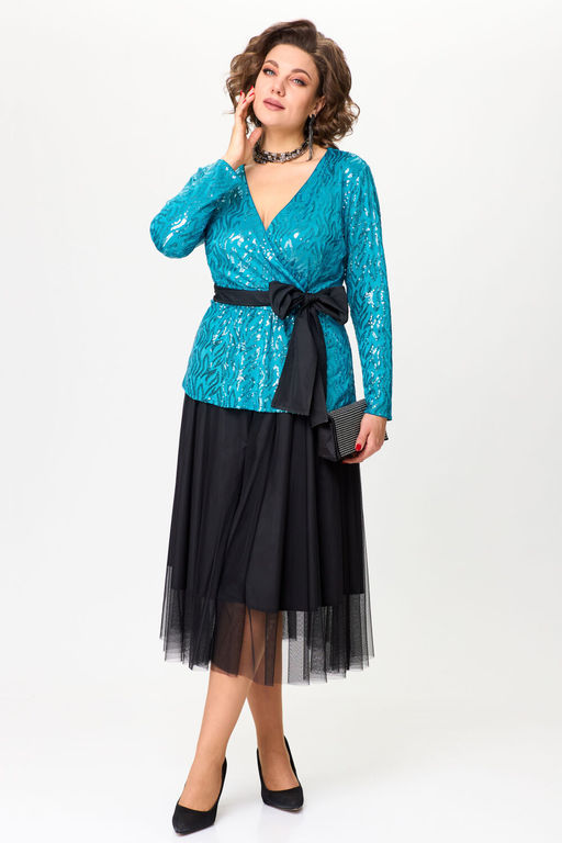 Костюм LADY SECRET 1647 бирюзовый/черный