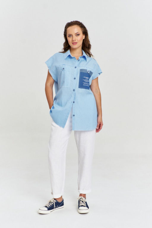 Рубашка AVE RARA 2239/1 голубой