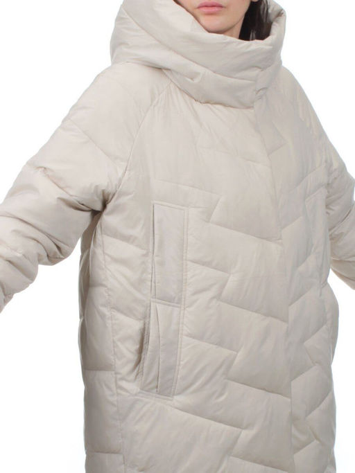 3066 LT. BEIGE Пуховик зимний женский (80% пух, 20% перо)