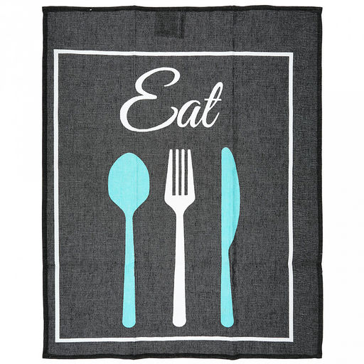 Полотенце кухонное 50х60см "Eat", набор 3шт, рогожка 156г/м2, хлопок 100%, на картоне, "Домашняя мода" (Россия)